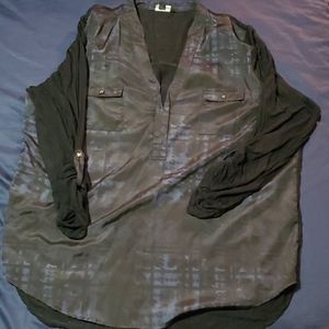Black and Blue Blouse